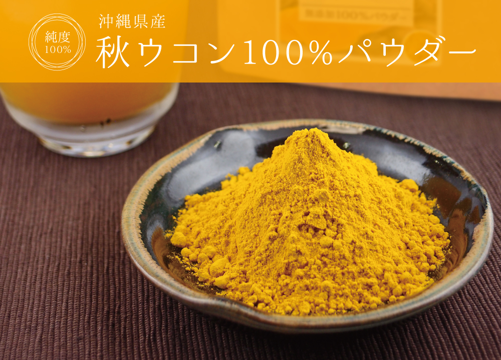 秋ウコン無添加100%パウダー(沖縄県産)