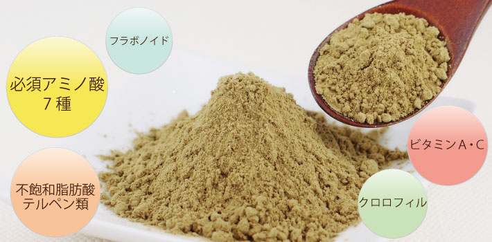 徳島県産 松葉パウダーの栄養成分