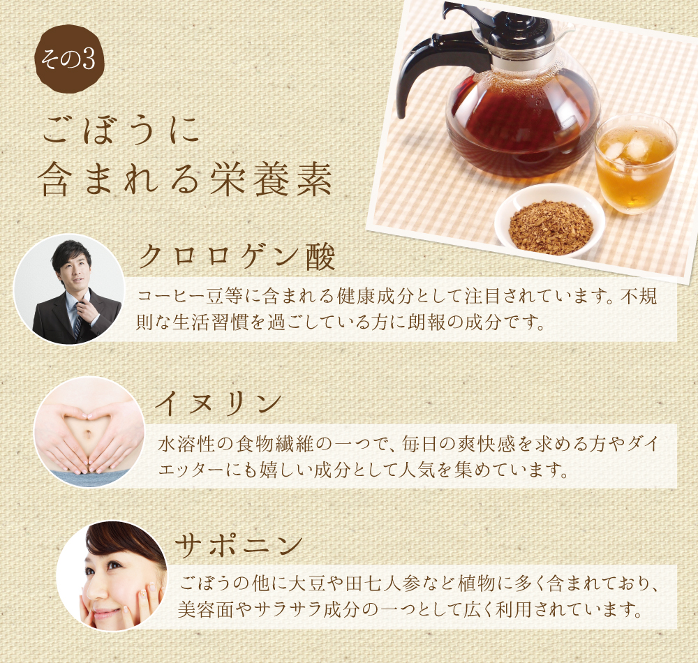 ごぼうに含まれる栄養素