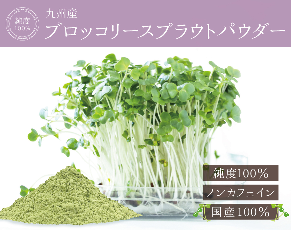 純度100% 九州産ブロッコリースプラウトパウダー